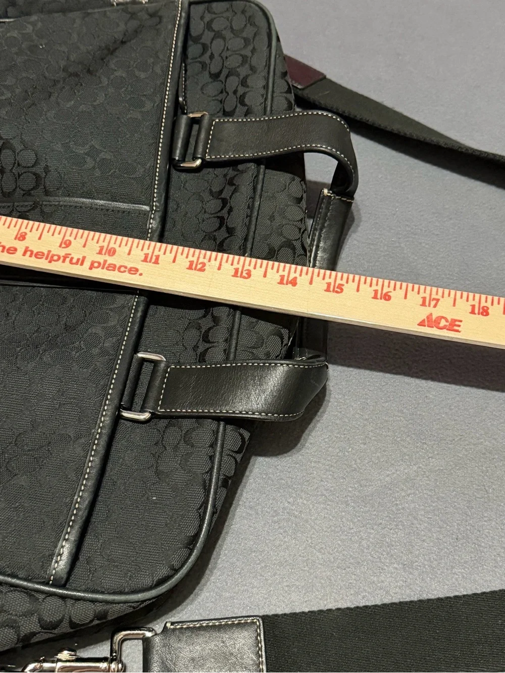 Coach Hudson Black Signature Jacquard Messenger Bag